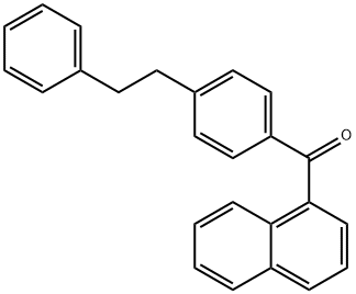 4-ジベンジル 1-ナフチル ケトン 化学構造式