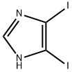 4,5-ジヨードイミダゾール ヨウ化物 化学構造式