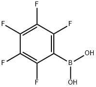 ペンタフルオロフェニルボロン酸 化学構造式