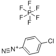 4-クロロベンゼンジアゾニウム・ヘキサフルオロホスファート 化学構造式