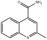 2-メチル-4-キノリンカルボアミド 化学構造式
