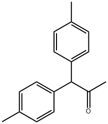 1,1-ビス(4-メチルフェニル)アセトン 化学構造式