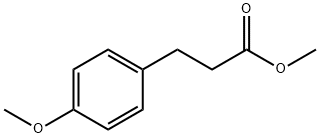 3-(4-メトキシフェニル)プロパン酸メチル 化学構造式