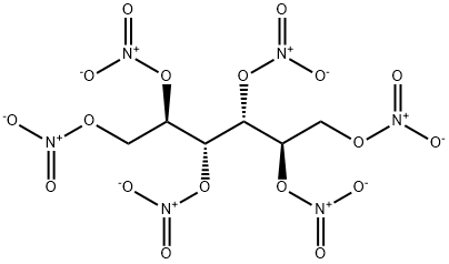 Mannitol hexanitrate,wetted with not less than 40% water,or mixture of alcohol and water,by mass Structure