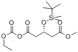 1-乙氧羰基-5-甲基-(3R)-叔丁基二甲硅氧基戊二酸酯, 158275-79-7, 结构式