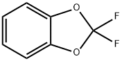 2,2-ジフルオロ-1,3-ベンゾジオキソール 化学構造式