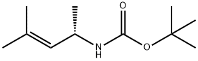 Carbamic acid, (1,3-dimethyl-2-butenyl)-, 1,1-dimethylethyl ester, (S)- (9CI) Structure
