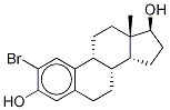 2-BROMOESTRADIOL,(13S,17S)-2-BROMO-13-METHYL-7,8,9,11,12,13,14,15,16,17-DECAHYDRO-6H-CYCLOPENTA[A]PHENANTHRENE-3,17-DIOL Struktur