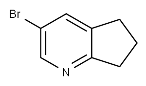 3-溴-6,7-二氢-5H-2,3-环戊烯并吡啶 结构式