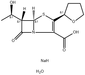 ファロペネムナトリウム塩ヘミ五水和物 化学構造式