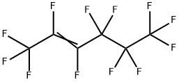 パーフルオロヘキス-2-エン 化学構造式