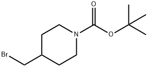 1-BOC-4-溴甲基哌啶, 158407-04-6, 结构式