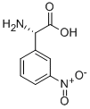 (S)-AMINO-(3-NITRO-PHENYL)-ACETIC ACID 化学構造式