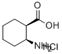 (1R,2S)-(-)-2-AMINOCYCLOHEXANECARBOXYLIC ACID HYDROCHLORIDE 化学構造式