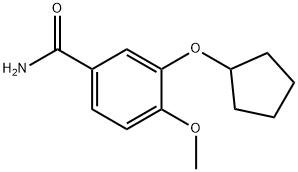 3-(环戊氧基)-4-甲氧基苯甲酰胺,158429-58-4,结构式