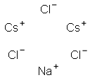 氯化铯-氯化钠(2:1)低共融混合物 结构式