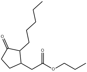 Cyclopentaneacetic acid, 3-oxo-2-pentyl-, propyl ester Structure