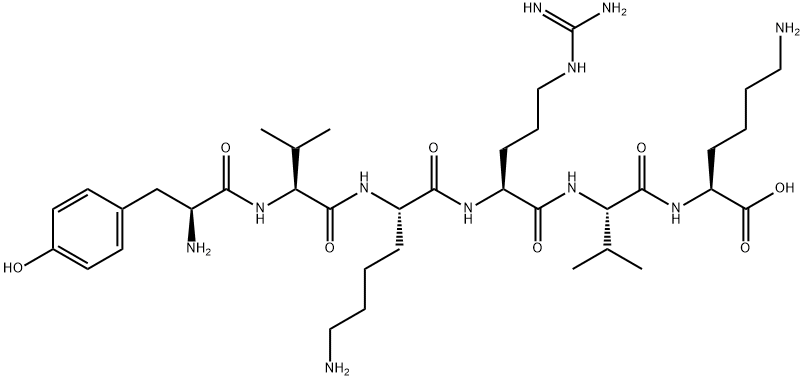 BAND 3 PROTEIN (824-829) (HUMAN)|TYR-VAL-LYS-ARG-VAL-LYS