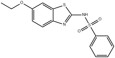 15850-94-9 N-(6-乙氧基-2-苯并噻唑基)苯磺酰胺