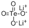 メタテルル酸ジリチウム 化学構造式