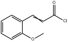 (2E)-3-(2-メトキシフェニル)アクリロイルクロリド 化学構造式