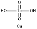 copper(2+) tellurium tetraoxide  Structure