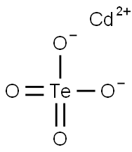 cadmium tellurium tetraoxide  Struktur