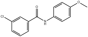 3-氯-N-(4-甲氧基苯基)苯甲酰胺, 158525-81-6, 结构式
