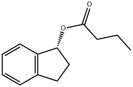 Butanoic acid, (1R)-2,3-dihydro-1H-inden-1-yl ester Struktur