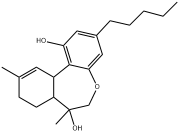 3-pentyl-6,7,7a,8,9,11a-hexahydro-1,7-dihydroxy-7,10-dimethyldibenzo(b,d)oxepin Structure
