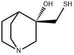 1-Azabicyclo[2.2.2]octan-3-ol, 3-(mercaptomethyl)-, (S)- (9CI) Struktur