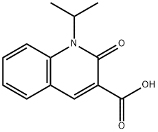 1-Isopropyl-2-oxo-1,2-dihydro-quinoline-3-carboxylic acid Struktur