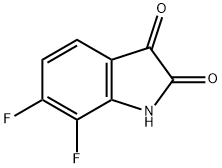 6,7-二氟-2,3-二氢-1H-吲哚-2,3-二酮 结构式