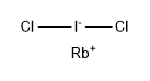 rubidium dichloroiodate Struktur