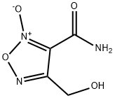 1,2,5-Oxadiazole-3-carboxamide, 4-(hydroxymethyl)-, 2-oxide (9CI) 化学構造式