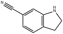 2,3-二氢-1H-吲哚-6-甲腈盐酸盐, 15861-35-5, 结构式