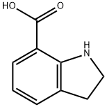 7-羧基吲哚啉, 15861-40-2, 结构式