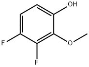 Phenol, 3,4-difluoro-2-methoxy- (9CI) 化学構造式