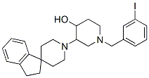 1'-(1-(3-iodobenzyl)-4--hydroxypiperidin-3-yl)-2,3-dihydrospiro(indene-1,4'-piperidine) Struktur