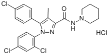 Rimonabant hydrochloride Structure