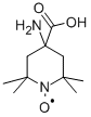 2,2,6,6-四甲基吡啶-1-氧基-4-氨基-4-羧酸,15871-57-5,结构式