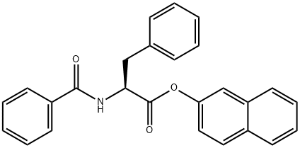 N-ベンゾイル-DL-フェニルアラニン 2-ナフチル 化学構造式