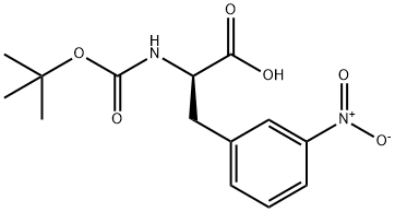 BOC-D-3-NITROPHENYLALANINE Struktur