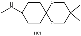 4-(メチルアミノ)シクロヘキサノン2,2-ジメチルトリメチレンケタール塩酸塩 化学構造式