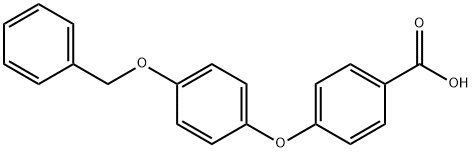 BENZOIC ACID, 4-[4-(PHENYLMETHOXY)PHENOXY]- Structure