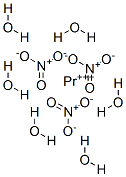硝酸镨(III)六水合物,15878-77-0,结构式