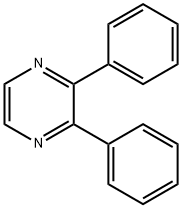 2,3-ジフェニルピラジン 化学構造式