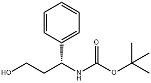 (R)-N-叔丁氧羰基-3-氨基-3-苯基丙-1-醇,158807-47-7,结构式