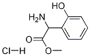 RS-2-羟基苯甘氨酸甲酯盐酸盐, 158840-52-9, 结构式