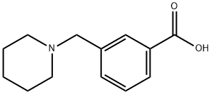 3-(piperidin-1-ylmethyl)benzoic acid Structure